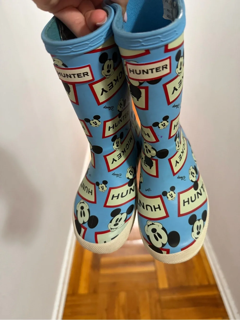 Hunter X Disney Kid's First Classic Disney Boots - blue size 11b/12g